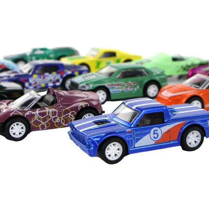 Automobilių rinkinys metalinis frikcinis 1:64
