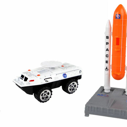 Kosmoso figūrėlių rinkinys su raketa