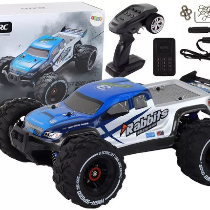 Nuotoliniu būdu valdomas visureigis Rabbits RC 4×4 2.4G Mėlynas