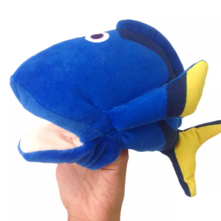 Minkšta žuvytės lėlė–pirštinė, 25 cm – pliušinė rankinė lėlė vaikams