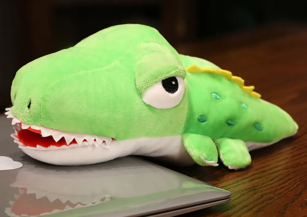Pliušinis krokodilas lėlė pirštinė 30 cm