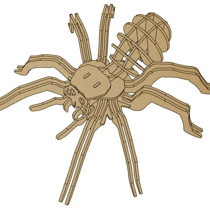 Medinė 3D voro dėlionė 31 elementas