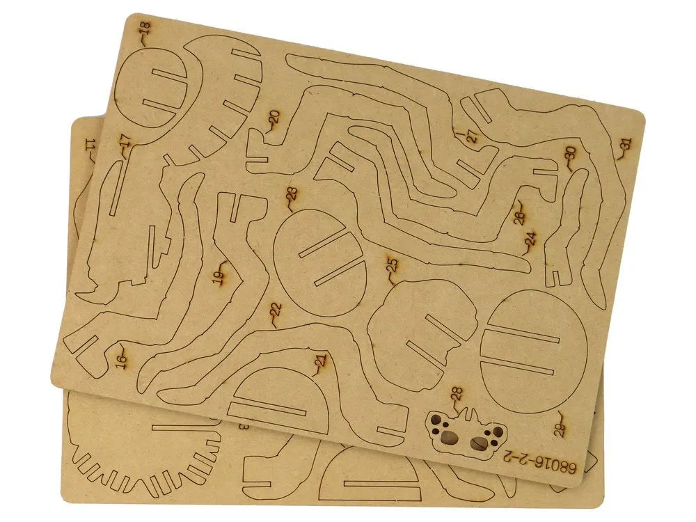Medinė 3D voro dėlionė 31 elementas