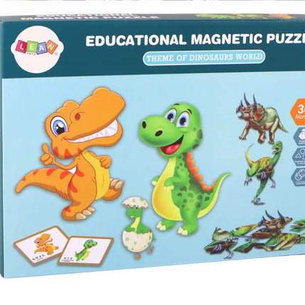 Magnetinės dėlionės dinozaurai kūrybinis rinkinys