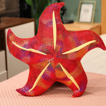 Pliušinė jūrų žvaigždė raudona 20 cm