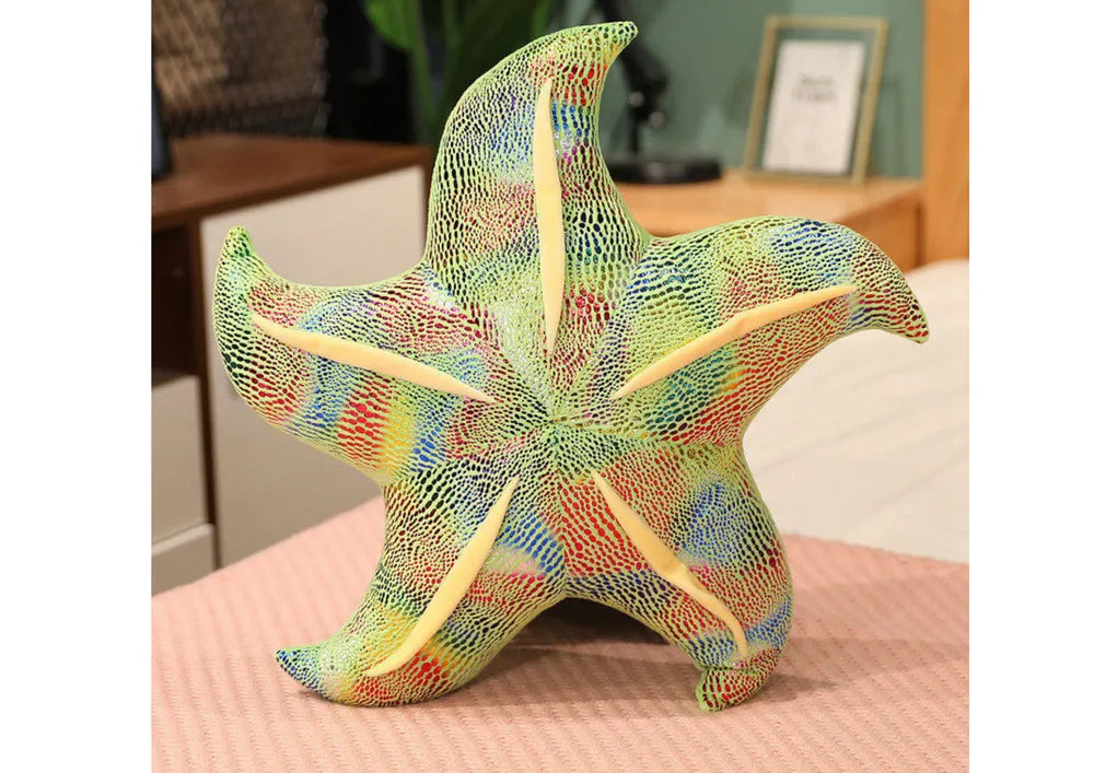 Pliušinė jūrų žvaigždė žalia 45 cm