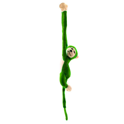 Pliušinė beždžionė su garsu žalia 80 cm