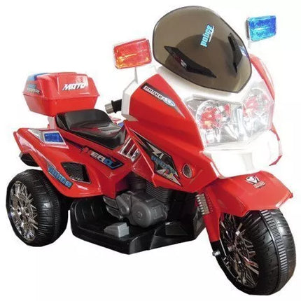 CH815 raudonas – elektrinis vaikiškas policijos motociklas