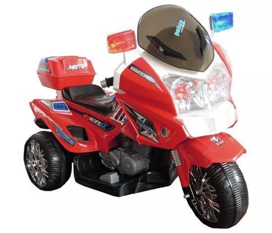 CH815 raudonas – elektrinis vaikiškas policijos motociklas