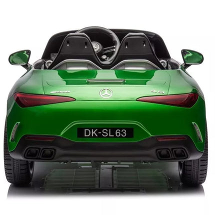 Elektrinis vaikiškas automobilis Mercedes AMG SL63 (žalios spalvos)