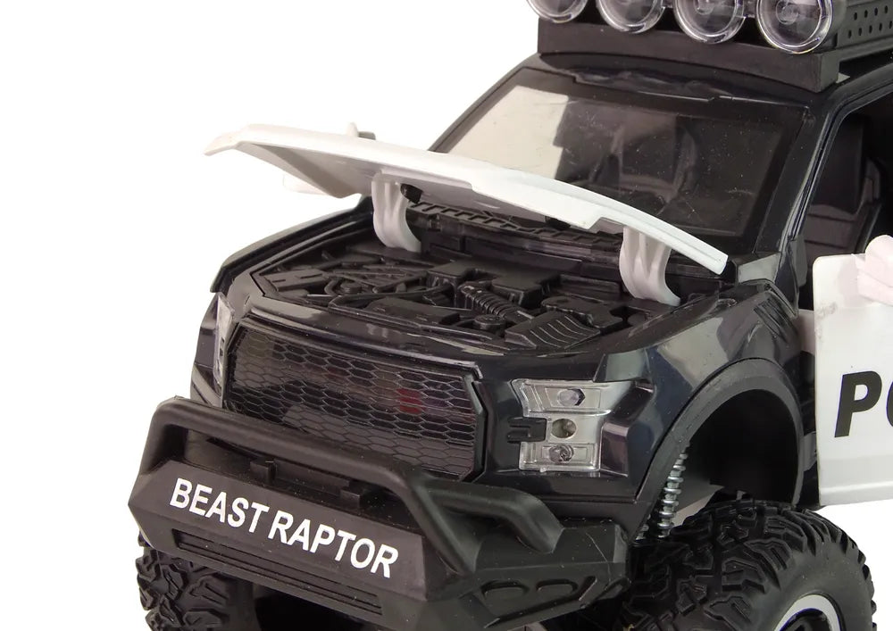 Policijos visureigis raptor juodas 1:14