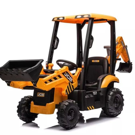 JCB vaikiškas elektrinis ekskavatorius su geltonu kaušu – BDM-0960A, 12V