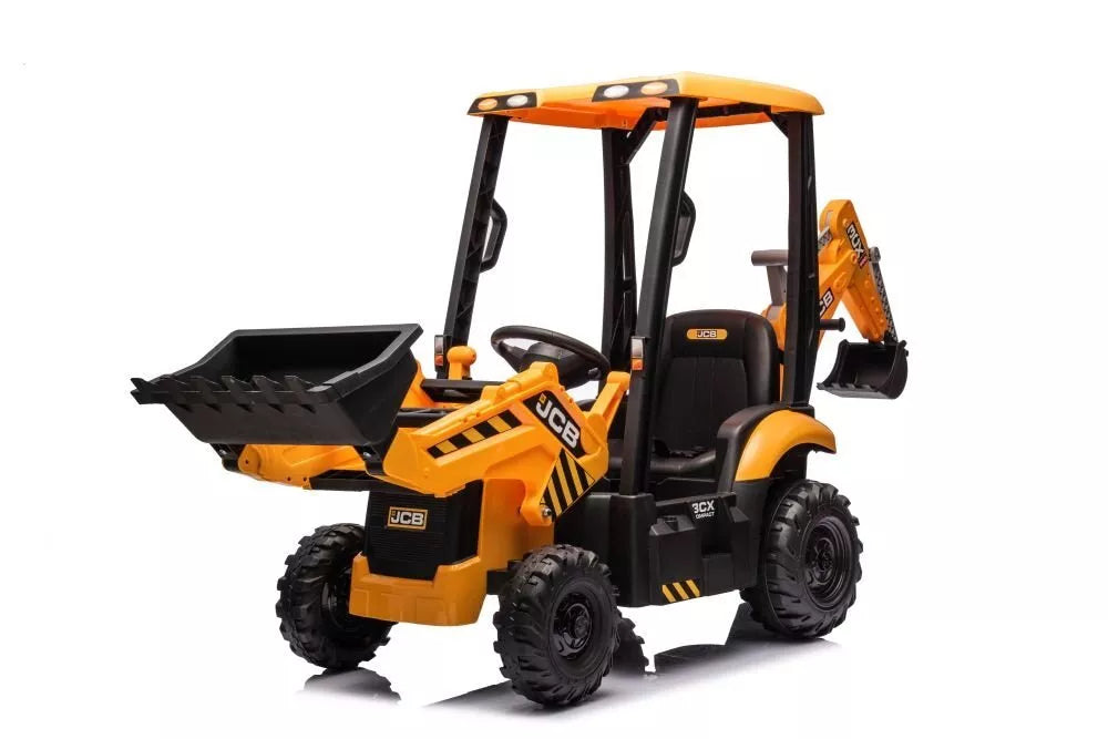 JCB vaikiškas elektrinis ekskavatorius su geltonu kaušu – BDM-0960A, 12V