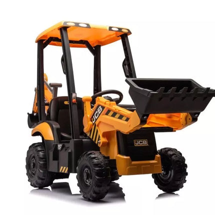 JCB vaikiškas elektrinis ekskavatorius su geltonu kaušu – BDM-0960A, 12V