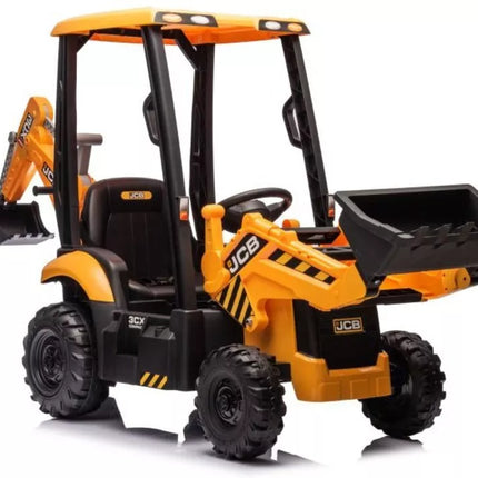 JCB vaikiškas elektrinis ekskavatorius su geltonu kaušu – BDM-0960A, 12V