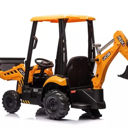 JCB vaikiškas elektrinis ekskavatorius su geltonu kaušu – BDM-0960A, 12V