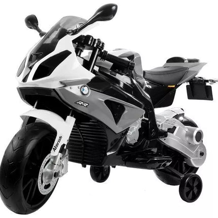 BMW S1000RR Silver – elektrinis vaikiškas motociklas