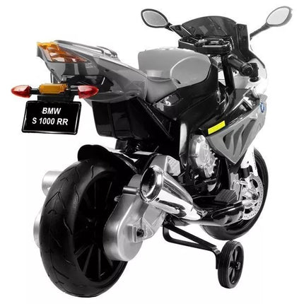 BMW S1000RR Silver – elektrinis vaikiškas motociklas