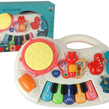 Edukacinis pianinas drugeliai instrumentai