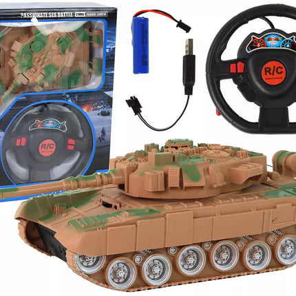 R / C rezervuaras Nuotoliniu būdu valdomas šviesos garsas smėlis 1:18 27MHz