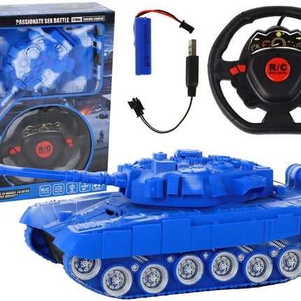 Nuotolinis tankas mėlynas 1:18
