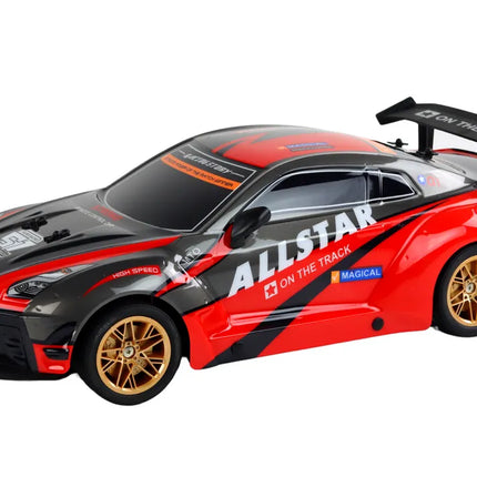 Nuotolinis sportinis automobilis raudonas