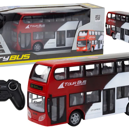 Dviaukštis autobusas RC su šviesomis