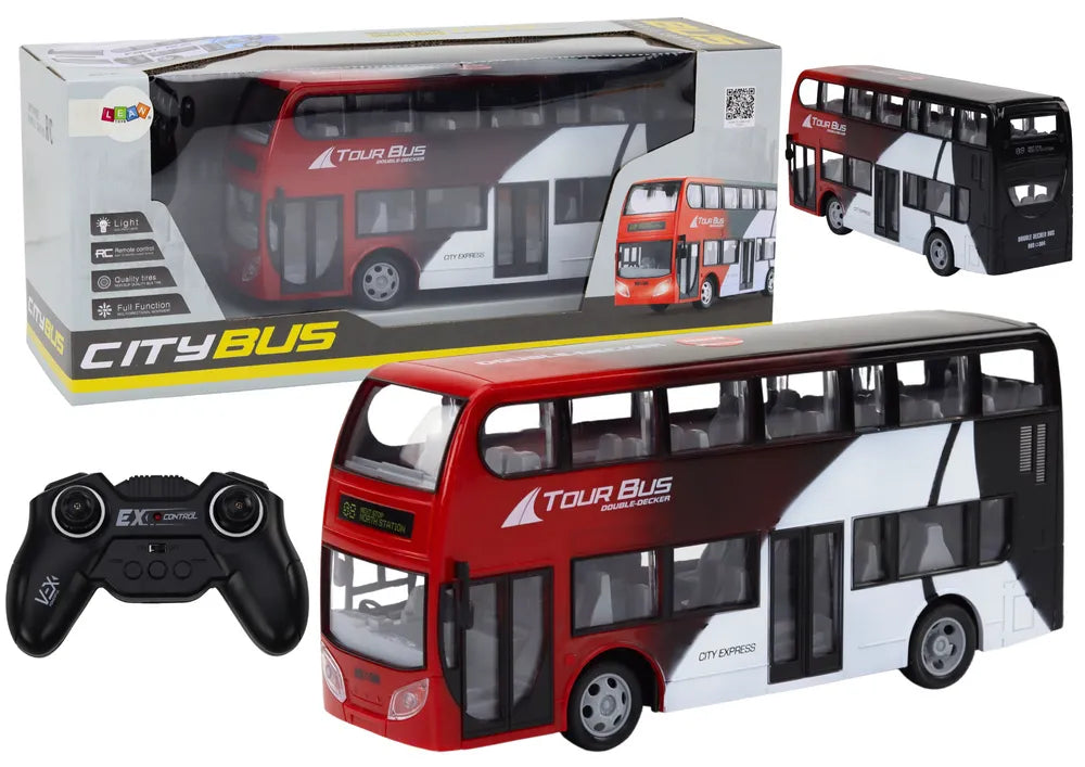 Dviaukštis autobusas RC su šviesomis