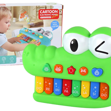 Edukacinis krokodilo pianinas garsai