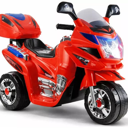Raudonas vaikiškas elektrinis motociklas HC8051