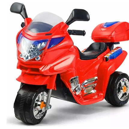 Raudonas vaikiškas elektrinis motociklas HC8051