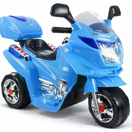 Mėlynas vaikiškas elektrinis motociklas HC8051