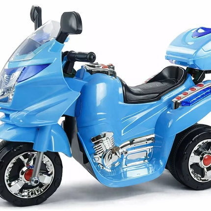Mėlynas vaikiškas elektrinis motociklas HC8051