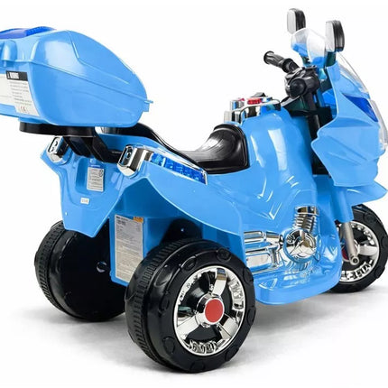 Mėlynas vaikiškas elektrinis motociklas HC8051