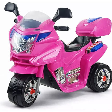 Rožinis vaikiškas elektrinis motociklas HC8051