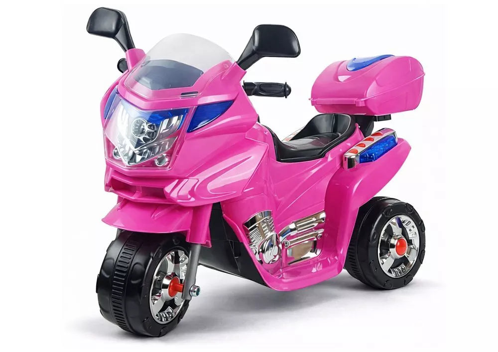 Rožinis vaikiškas elektrinis motociklas HC8051