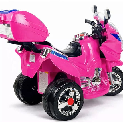 Rožinis vaikiškas elektrinis motociklas HC8051