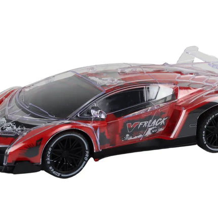 Sportinis rc automobilis raudonas šviesos