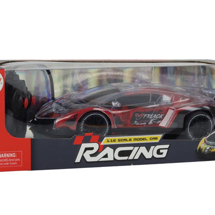 Sportinis rc automobilis raudonas šviesos