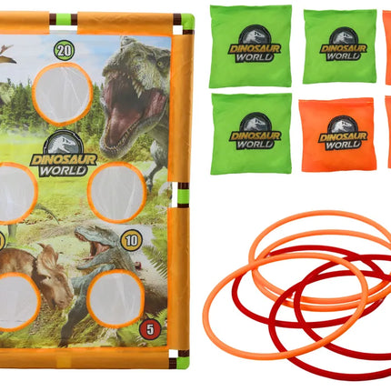 Dinozaurų taiklumo žaidimas 2in1 lenta