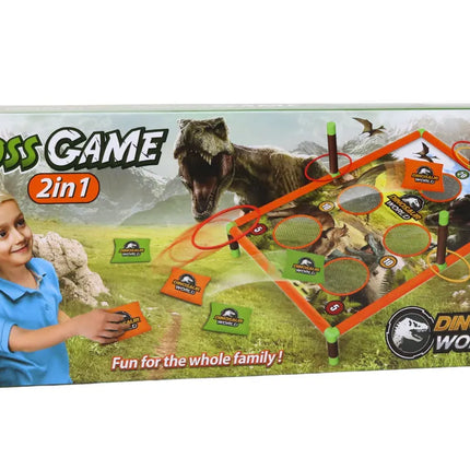 Dinozaurų taiklumo žaidimas 2in1 lenta