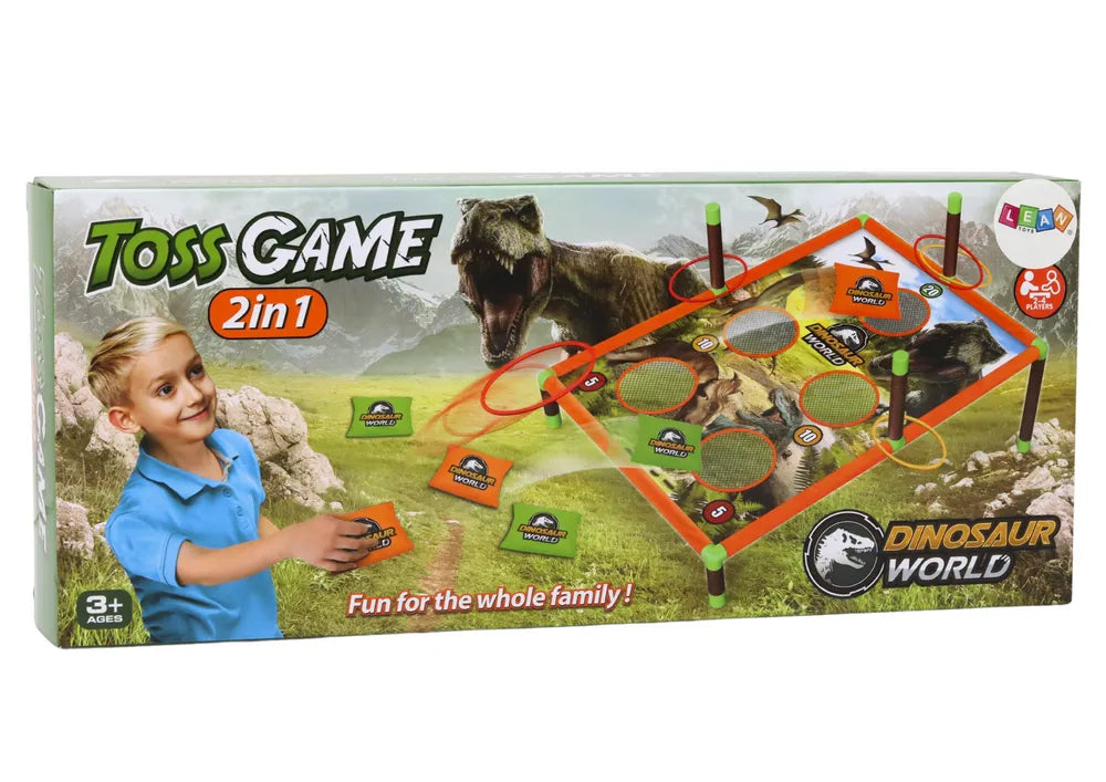 Dinozaurų taiklumo žaidimas 2in1 lenta