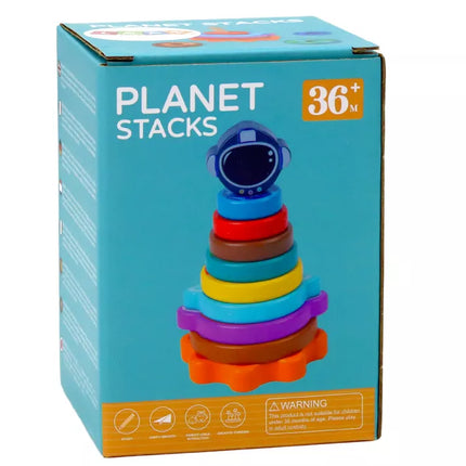 Medinė kosmoso piramidžių dėlionė