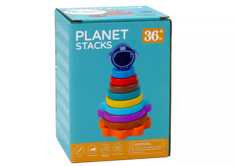 Medinė kosmoso piramidžių dėlionė