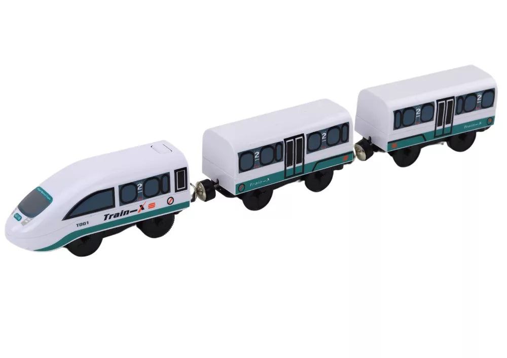 Medinis traukinio bėgių rinkinys