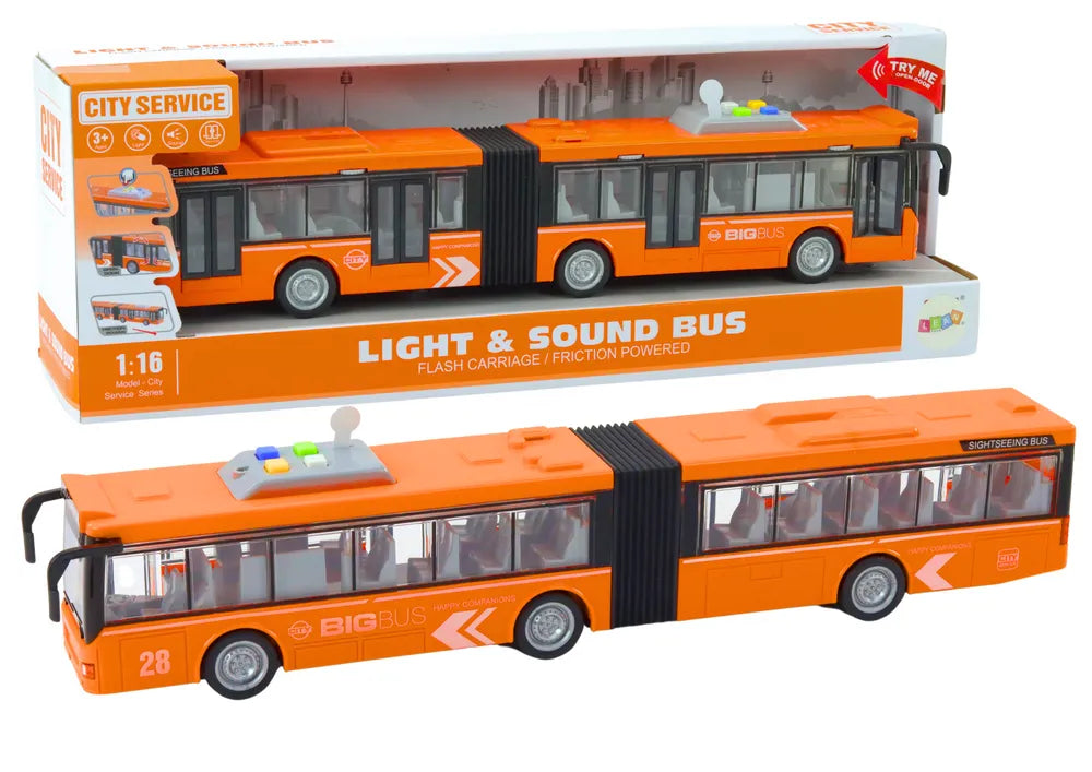 Gharmoninis miesto autobusas šviesos garsai