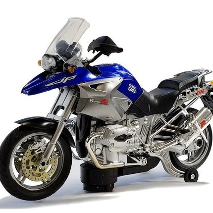 1:8 mėlynas motociklas su šviesomis ir muzika