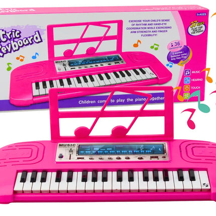Elektrinis pianinas vaikams rožinis