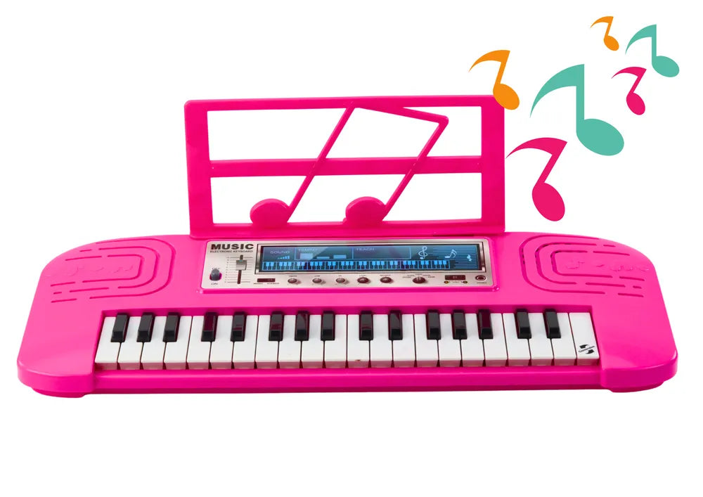 Elektrinis pianinas vaikams rožinis
