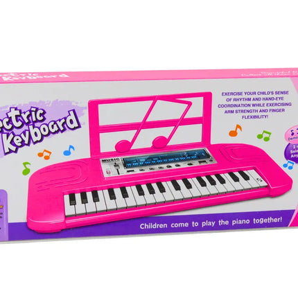 Elektrinis pianinas vaikams rožinis